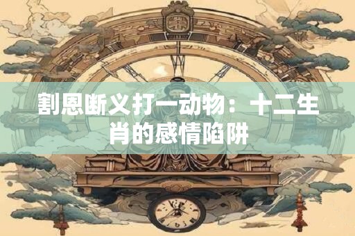 割恩断义打一动物：十二生肖的感情陷阱