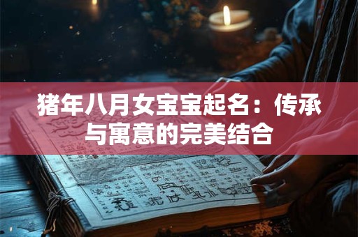 猪年八月女宝宝起名：传承与寓意的完美结合