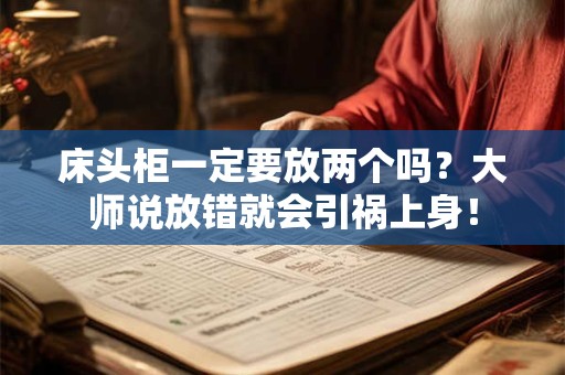 床头柜一定要放两个吗？大师说放错就会引祸上身！