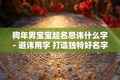 狗年男宝宝起名忌讳什么字- 避讳用字 打造独特好名字! 狗年男宝宝起名忌讳什么字- 避讳用字 打造独特好名字!