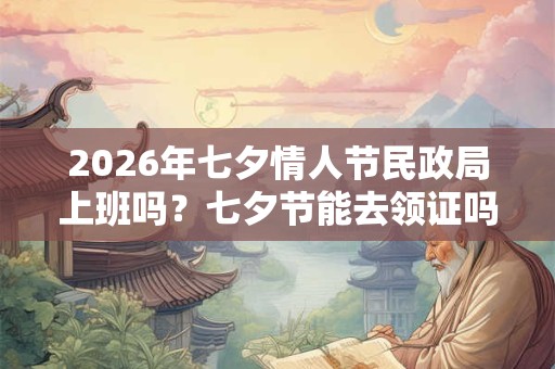 2026年七夕情人节民政局上班吗？七夕节能去领证吗？