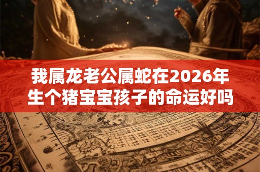 我属龙老公属蛇在2026年生个猪宝宝孩子的命运好吗？