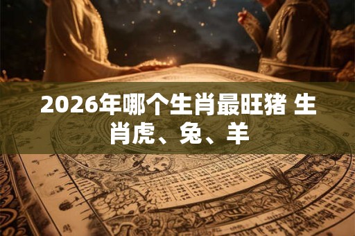 2026年哪个生肖最旺猪 生肖虎、兔、羊