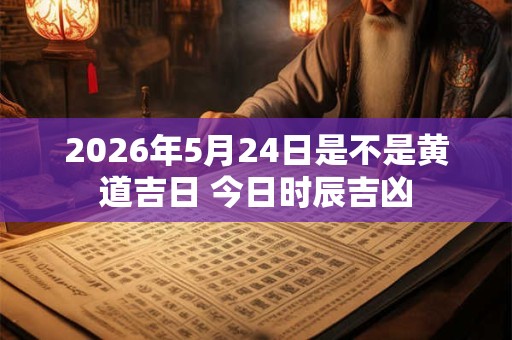 2026年5月24日是不是黄道吉日 今日时辰吉凶