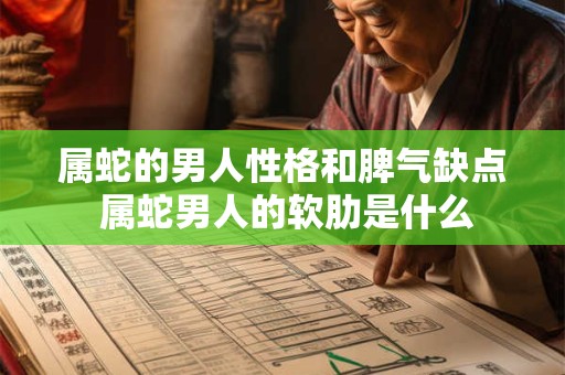 属蛇的男人性格和脾气缺点 属蛇男人的软肋是什么