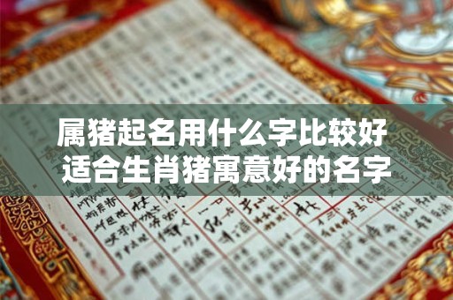 属猪起名用什么字比较好 适合生肖猪寓意好的名字 属猪起名用什么字比较好 适合生肖猪寓意好的名字