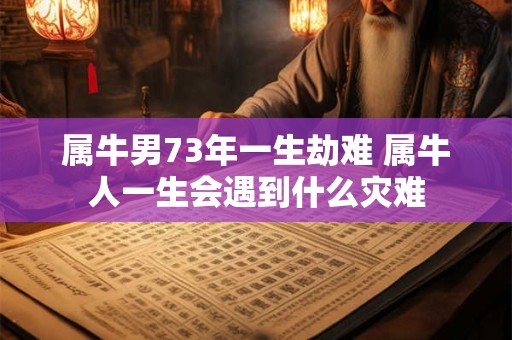 属牛男73年一生劫难 属牛人一生会遇到什么灾难