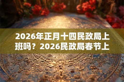 2026年正月十四民政局上班吗?2026民政局春节上班时间 2026年正月十四民政局上班吗?2026民政局春节上班时间