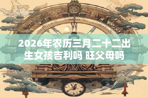 2026年农历三月二十二出生女孩吉利吗 旺父母吗 2026年农历三月二十二出生女孩吉利吗 旺父母吗