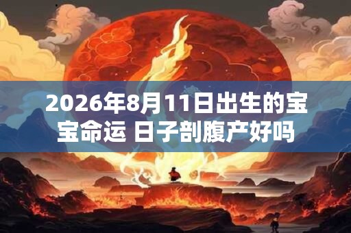 2026年8月11日出生的宝宝命运 日子剖腹产好吗