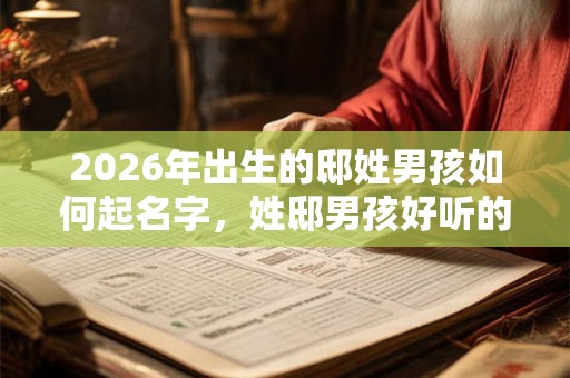 2026年出生的邸姓男孩如何起名字，姓邸男孩好听的名字