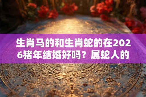生肖马的和生肖蛇的在2026猪年结婚好吗？属蛇人的本命佛