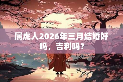 属虎人2026年三月结婚好吗，吉利吗？