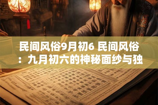 民间风俗9月初6 民间风俗：九月初六的神秘面纱与独特魅力