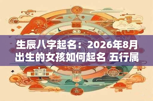 生辰八字起名：2026年8月出生的女孩如何起名 五行属什么