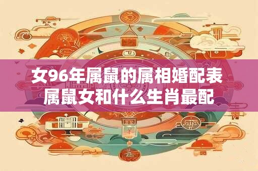 女96年属鼠的属相婚配表 属鼠女和什么生肖最配