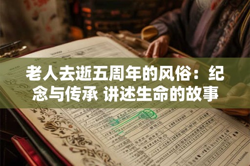 老人去逝五周年的风俗：纪念与传承 讲述生命的故事