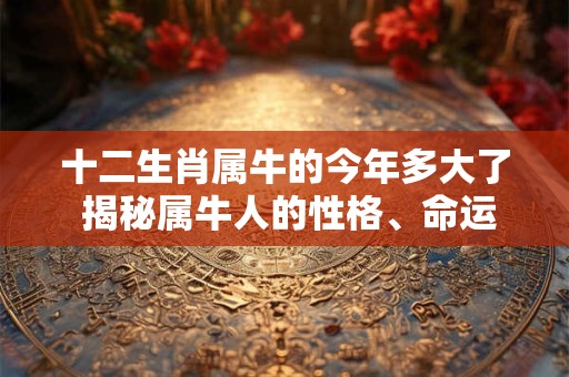 十二生肖属牛的今年多大了 揭秘属牛人的性格、命运与运势！