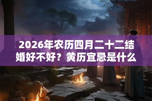 2026年农历四月二十二结婚好不好?黄历宜忌是什么? 2026年农历四月二十二结婚好不好?黄历宜忌是什么?