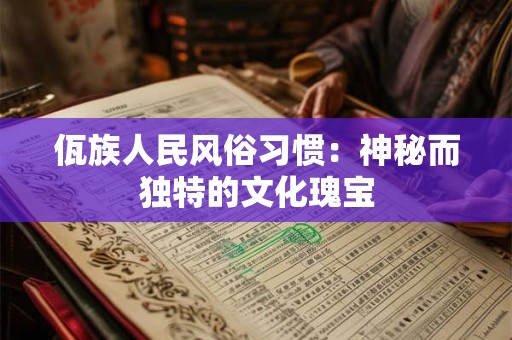 佤族人民风俗习惯：神秘而独特的文化瑰宝