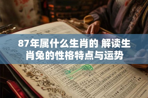 87年属什么生肖的 解读生肖兔的性格特点与运势