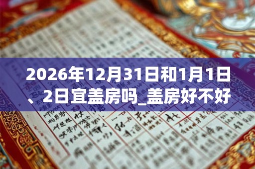 2026年12月31日和1月1日、2日宜盖房吗_盖房好不好