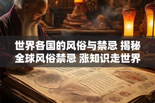 世界各国的风俗与禁忌 揭秘全球风俗禁忌 涨知识走世界！