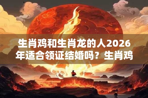 生肖鸡和生肖龙的人2026年适合领证结婚吗?生肖鸡的婚配如何? 生肖鸡和生肖龙的人2026年适合领证结婚吗?生肖鸡的婚配如何?