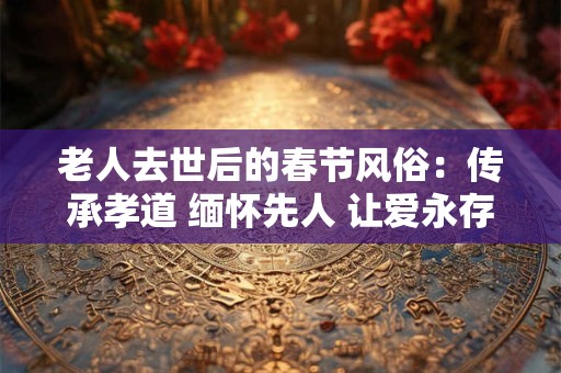 老人去世后的春节风俗：传承孝道 缅怀先人 让爱永存