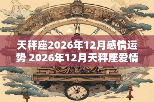 天秤座2026年12月感情运势 2026年12月天秤座爱情运程详解 天秤座2026年12月感情运势 2026年12月天秤座爱情运程详解