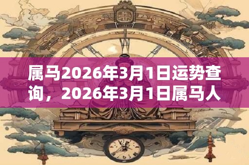 属马2026年3月1日运势查询，2026年3月1日属马人运势好吗？
