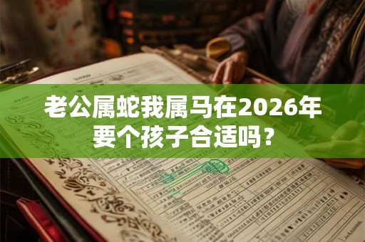 老公属蛇我属马在2026年要个孩子合适吗？