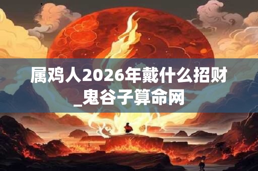 属鸡人2026年戴什么招财_鬼谷子算命网