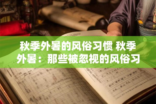 秋季外暑的风俗习惯 秋季外暑：那些被忽视的风俗习惯