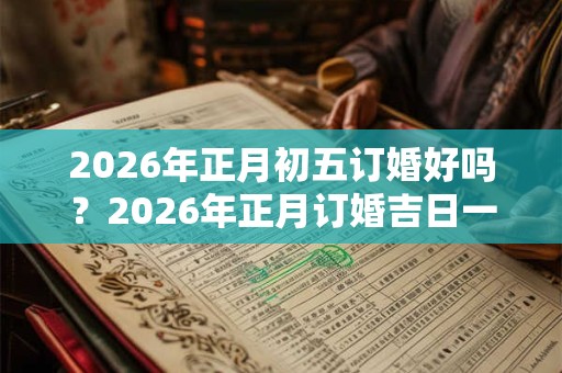 2026年正月初五订婚好吗？2026年正月订婚吉日一览！