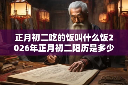 正月初二吃的饭叫什么饭2026年正月初二阳历是多少号? 正月初二吃的饭叫什么饭2026年正月初二阳历是多少号?