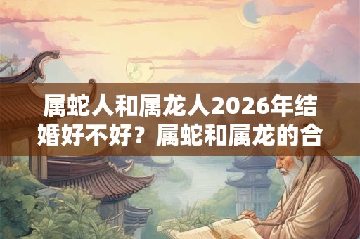 属蛇人和属龙人2026年结婚好不好？属蛇和属龙的合不合？