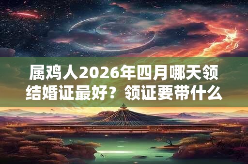 属鸡人2026年四月哪天领结婚证最好？领证要带什么？