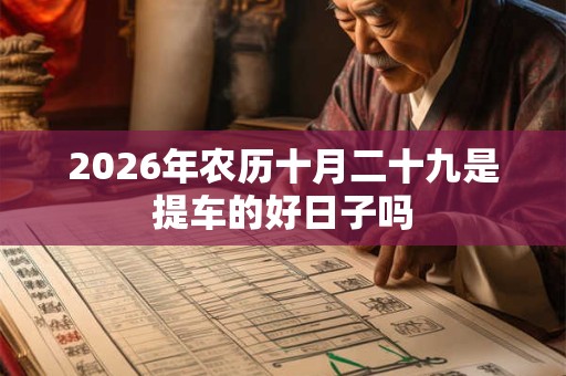 2026年农历十月二十九是提车的好日子吗
