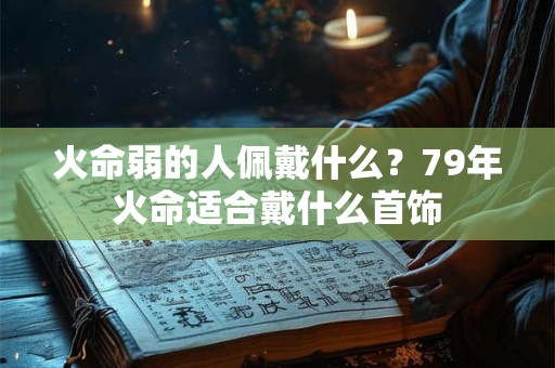 火命弱的人佩戴什么？79年火命适合戴什么首饰