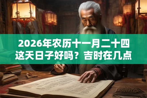2026年农历十一月二十四这天日子好吗？吉时在几点？