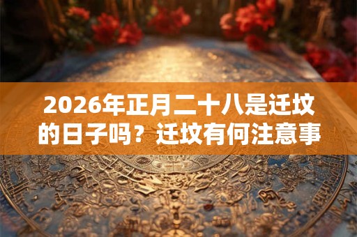 2026年正月二十八是迁坟的日子吗？迁坟有何注意事项？