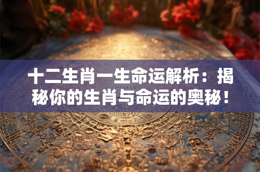 十二生肖一生命运解析：揭秘你的生肖与命运的奥秘！