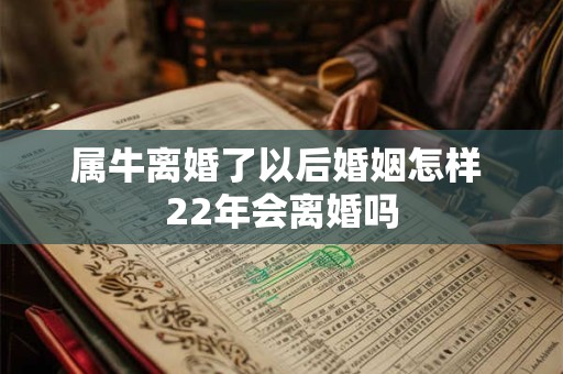 属牛离婚了以后婚姻怎样 22年会离婚吗