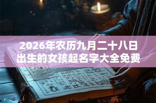 2026年农历九月二十八日出生的女孩起名字大全免费2026年
