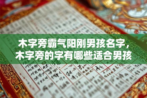 木字旁霸气阳刚男孩名字，木字旁的字有哪些适合男孩取名？