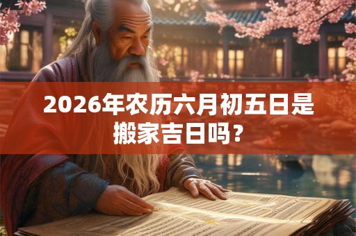 2026年农历六月初五日是搬家吉日吗? 2026年农历六月初五日是搬家吉日吗?