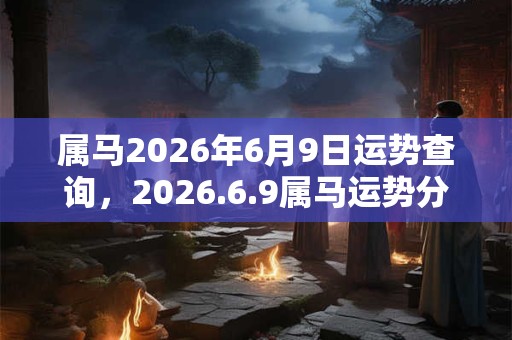 属马2026年6月9日运势查询,2026.6.9属马运势分析 属马2026年6月9日运势查询,2026.6.9属马运势分析