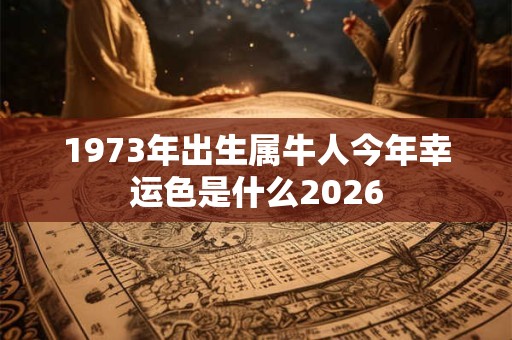 1973年出生属牛人今年幸运色是什么2026 1973年出生属牛人今年幸运色是什么2026