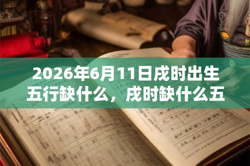 2026年6月11日戌时出生五行缺什么，戌时缺什么五行